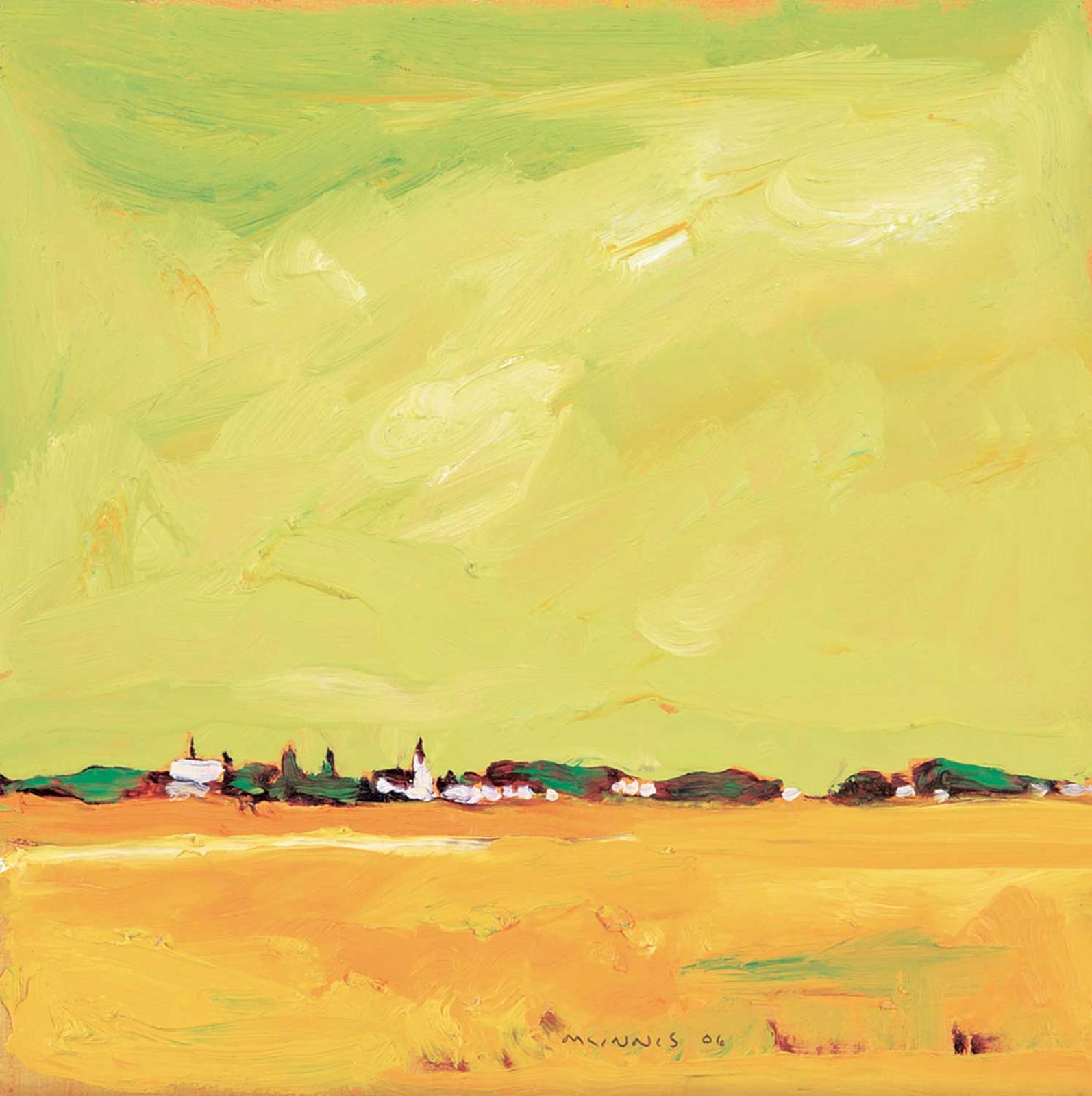 Robert F.M. McInnis (1942) - Untitled - Golden Harvest Under a Green Sky
