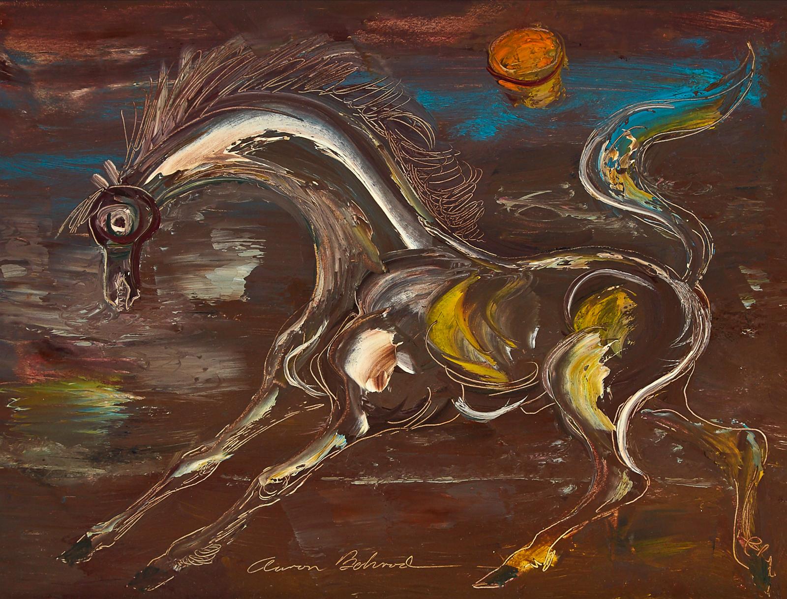 Aaron Bohrod (1907-1992) - Galloping Horse, 1975