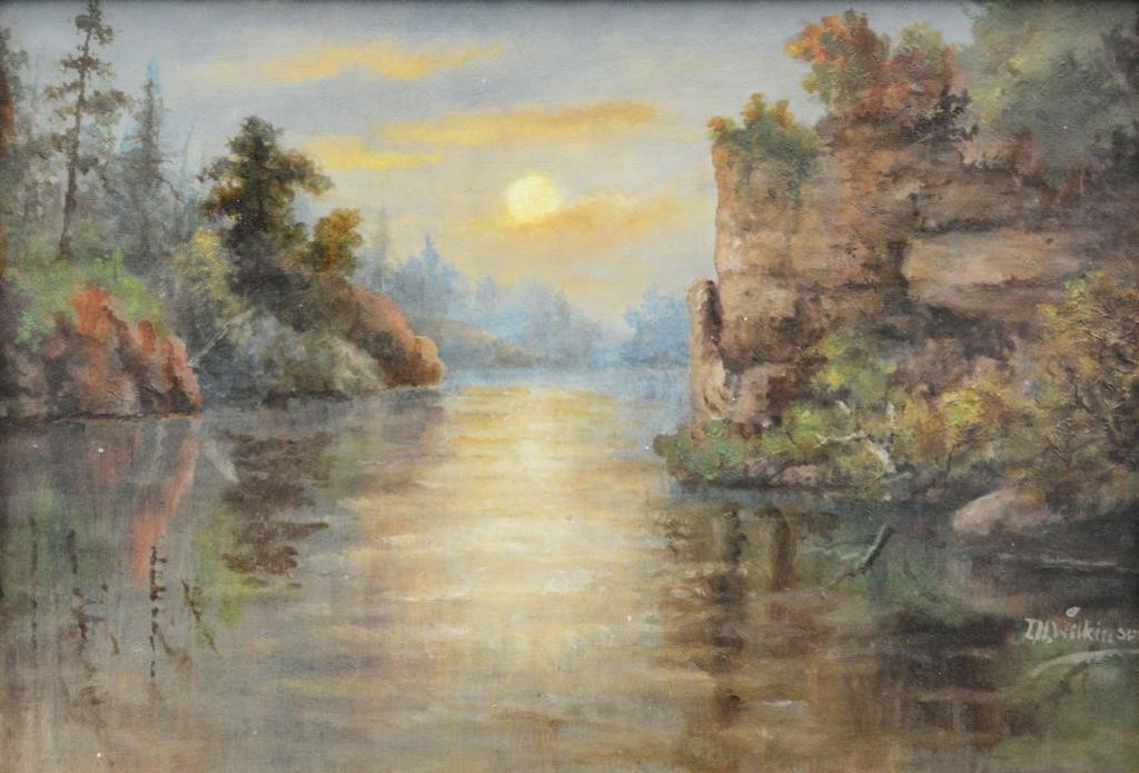 Thomas Harrison (T.H.) Wilkinson (1847-1929) - Dusk on the River