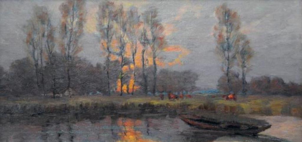 Joseph Archibald Browne (1862-1948) - Sunset & Reflections