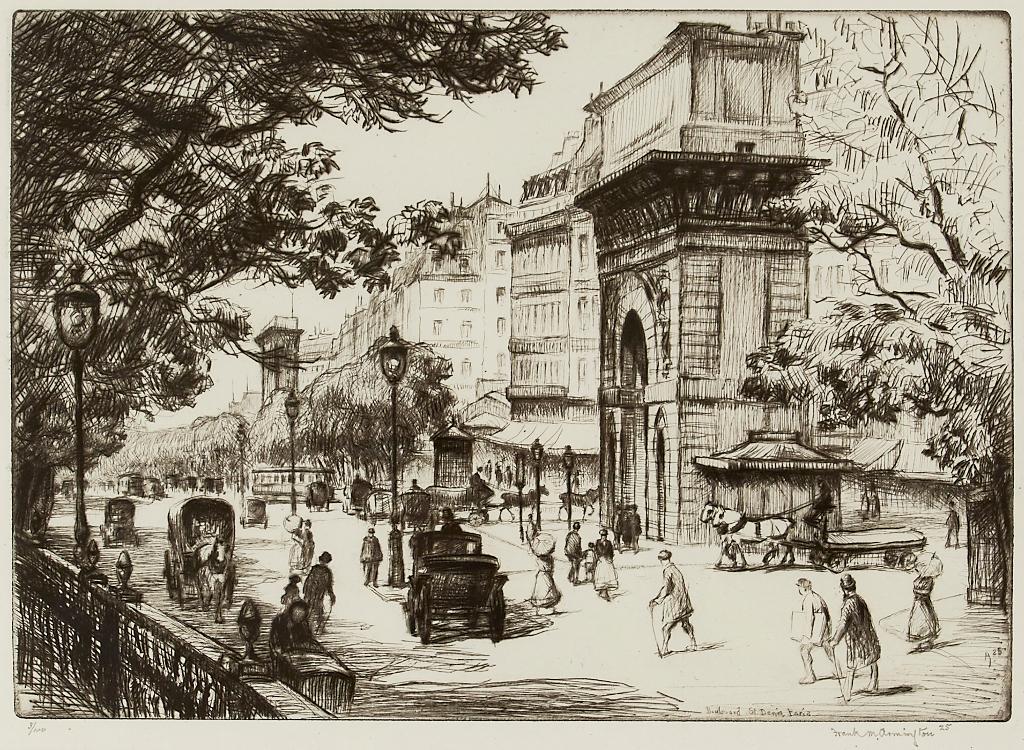 Franklin Milton Armington (1876-1941) - Boulevard St. Denis, Paris