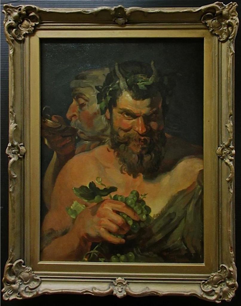 Theodor Marie Ted Schintz (1904-1975) - Two Satyrs (After P.P. Rubens)