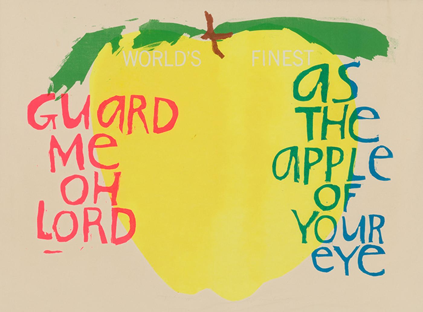 Corita Kent (1918-1986) - Song with an Apple