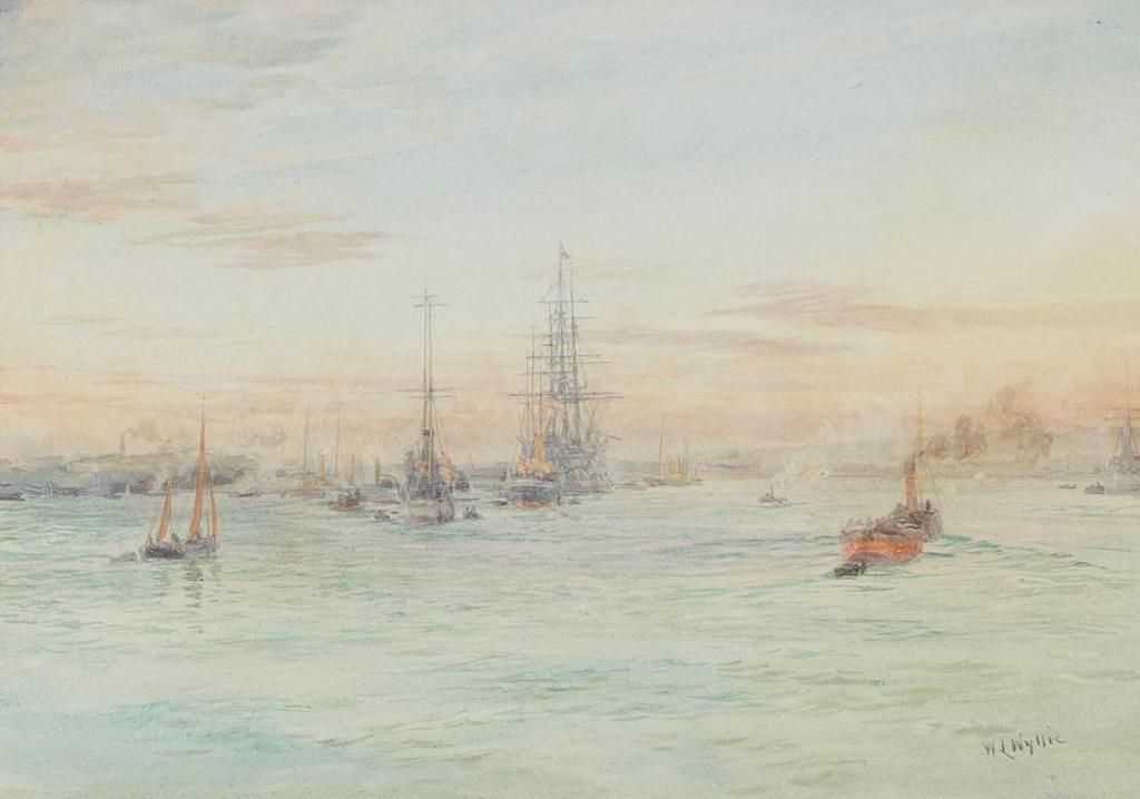 William Lionel Wyllie (1851-1931) - Portsmouth Harbour