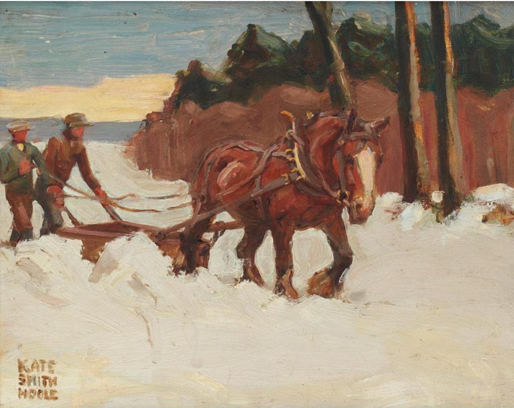 Kate Adeline Smith Hoole (1878-1949) - The Snow Plough