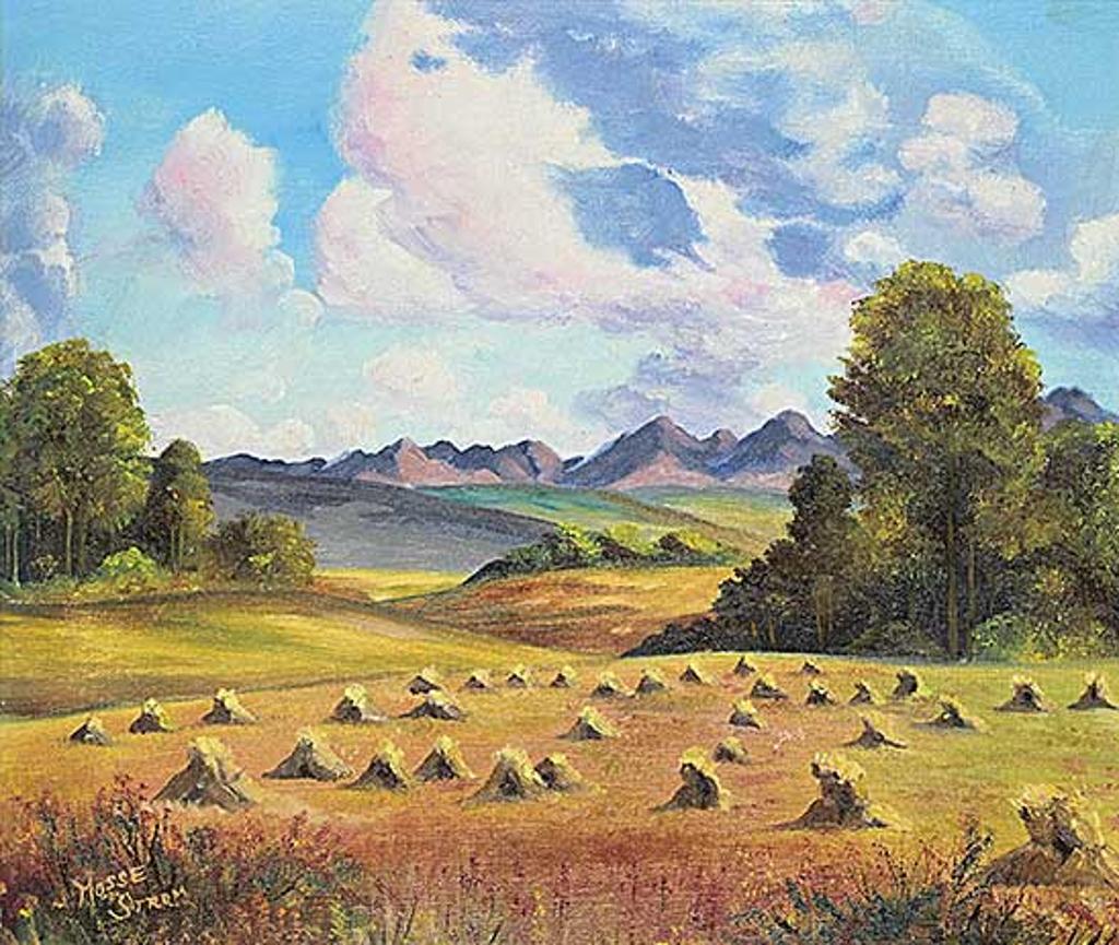 Moss Strom - Untitled - Stooks in the Foothills