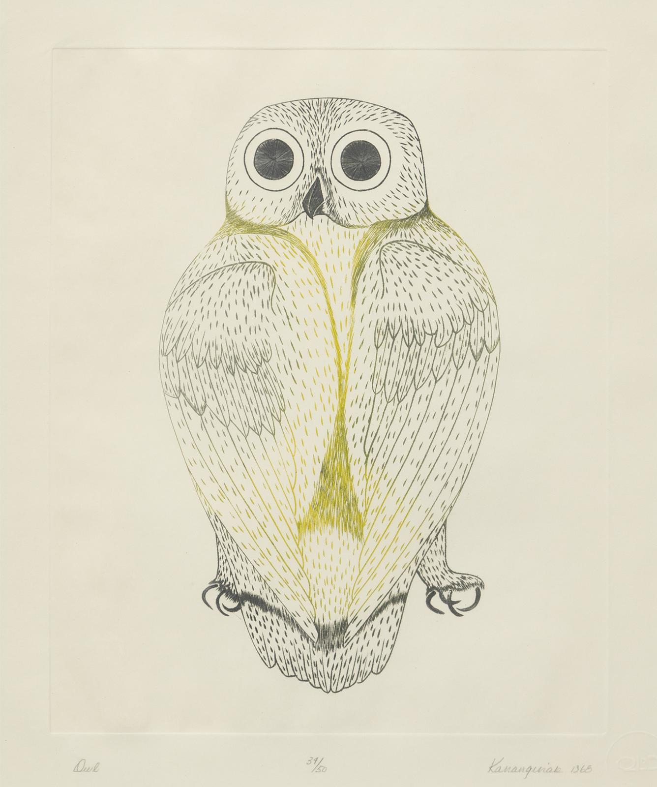 Kananginak Pootoogook (1935-2010) - Owl