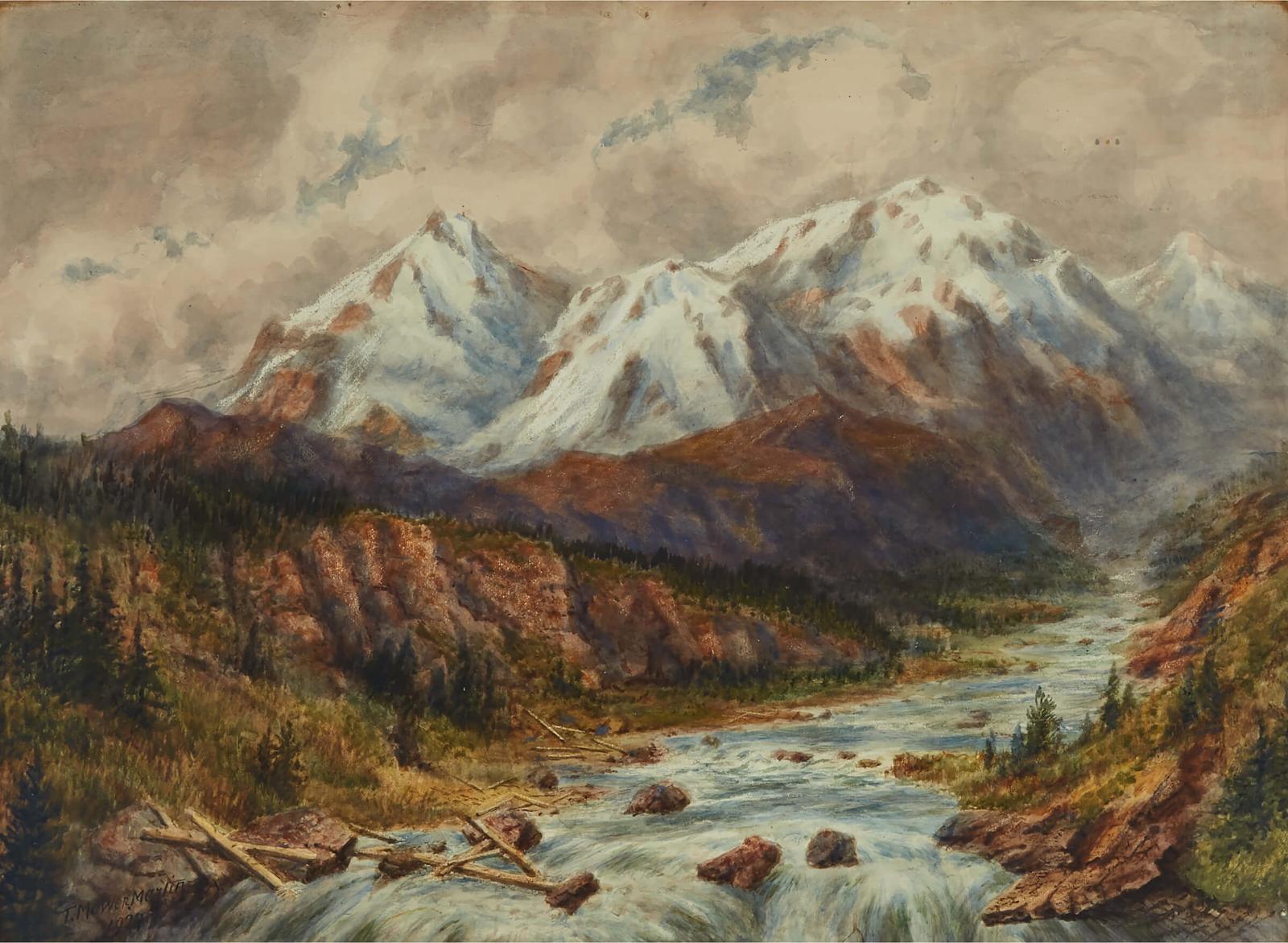 Thomas Mower Martin (1838-1934) - View Of The Rocky Mountains
