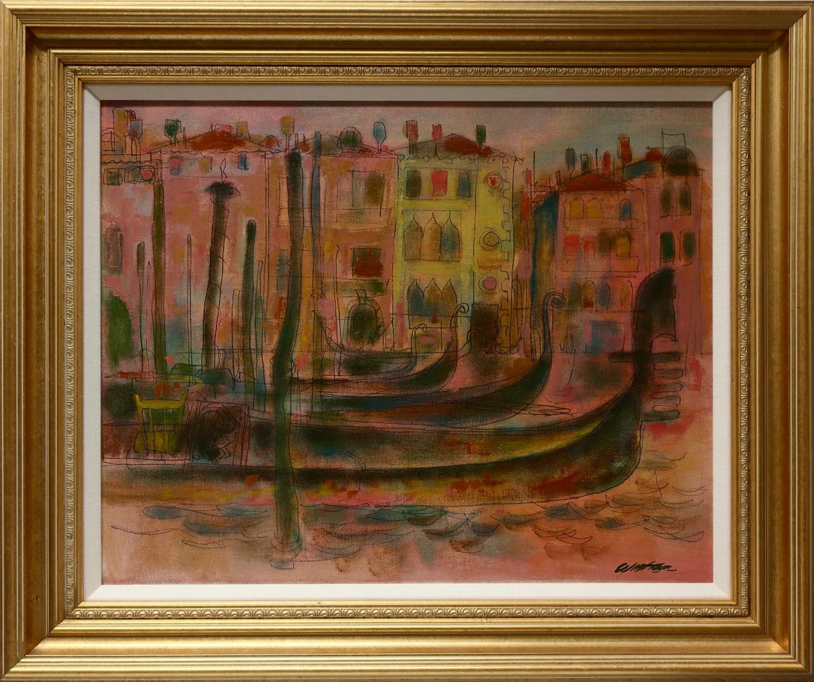William Arthur Winter (1909-1996) - Gondolas, Grand Canal (Venice)